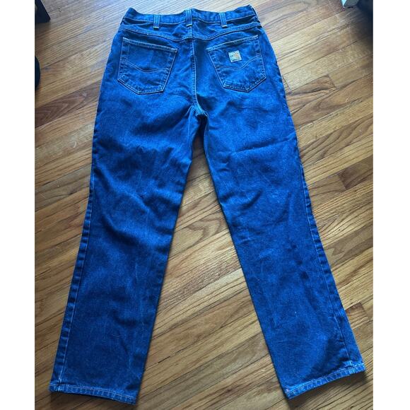 Carhartt Relaxed-Fit Carpenter Jeans 34x32 100% Cotton Denim | Workwear Classic - Picture 7 of 11